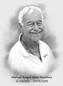 Manolo Soto junto a "Polo"